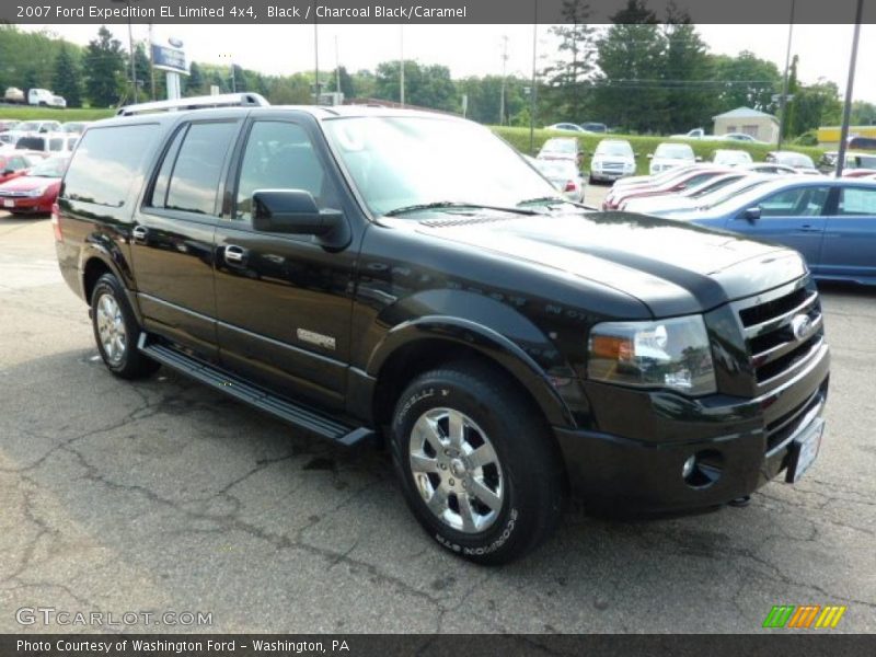 Black / Charcoal Black/Caramel 2007 Ford Expedition EL Limited 4x4