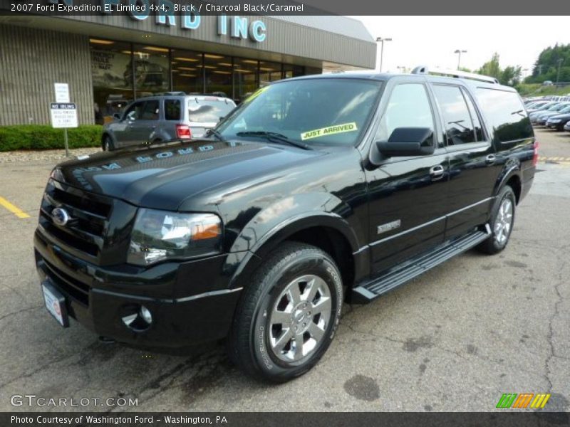 Black / Charcoal Black/Caramel 2007 Ford Expedition EL Limited 4x4