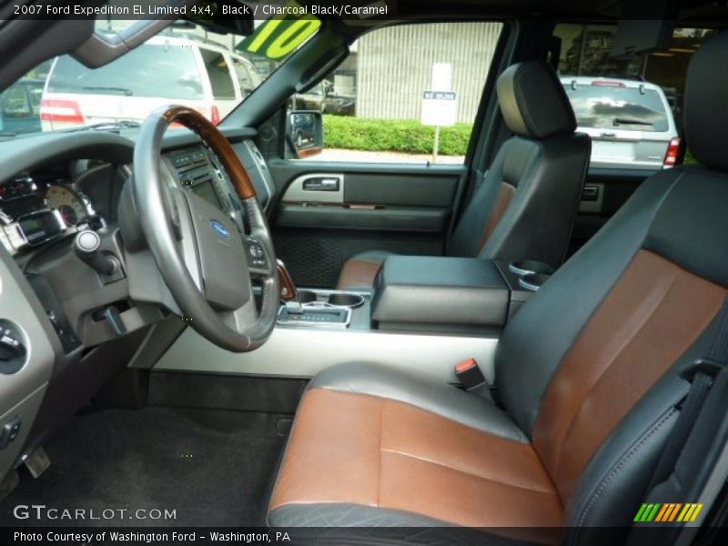 Black / Charcoal Black/Caramel 2007 Ford Expedition EL Limited 4x4