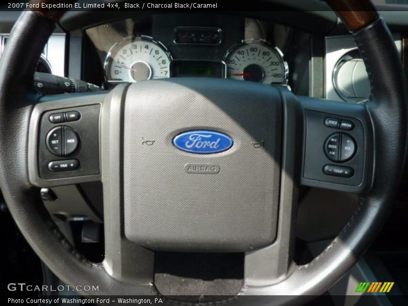 Black / Charcoal Black/Caramel 2007 Ford Expedition EL Limited 4x4