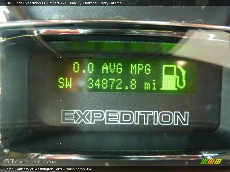 Black / Charcoal Black/Caramel 2007 Ford Expedition EL Limited 4x4
