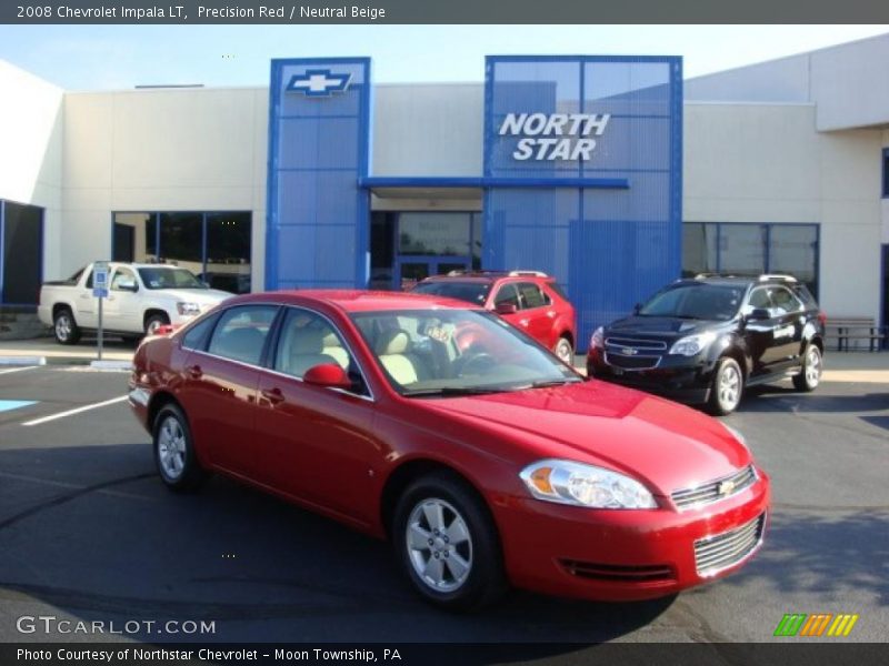 Precision Red / Neutral Beige 2008 Chevrolet Impala LT