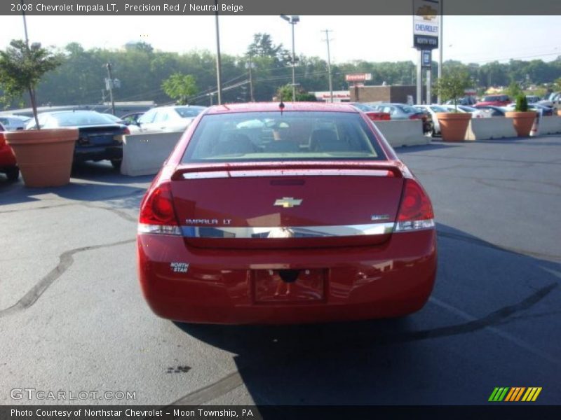 Precision Red / Neutral Beige 2008 Chevrolet Impala LT