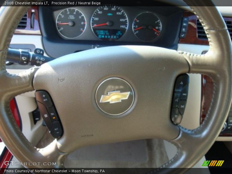 Precision Red / Neutral Beige 2008 Chevrolet Impala LT