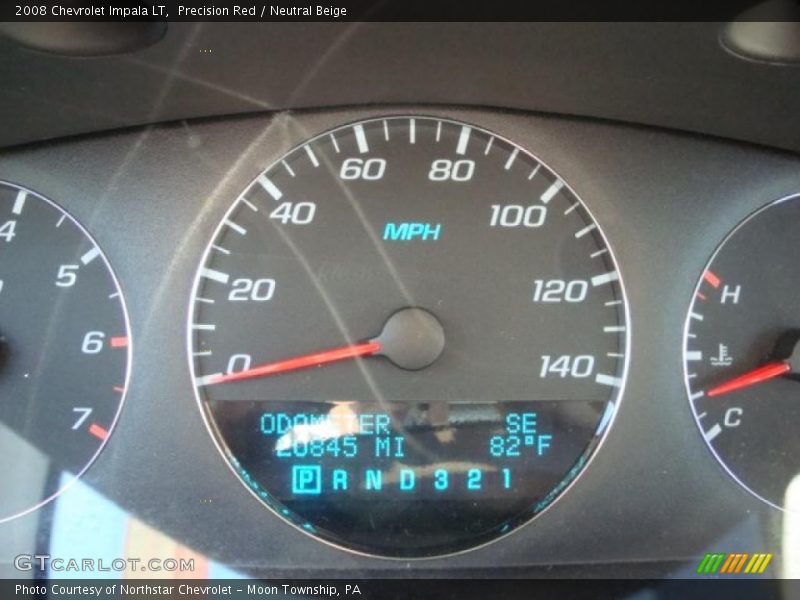 Precision Red / Neutral Beige 2008 Chevrolet Impala LT