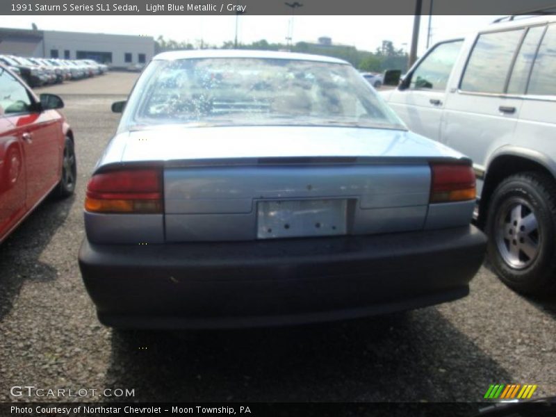Light Blue Metallic / Gray 1991 Saturn S Series SL1 Sedan