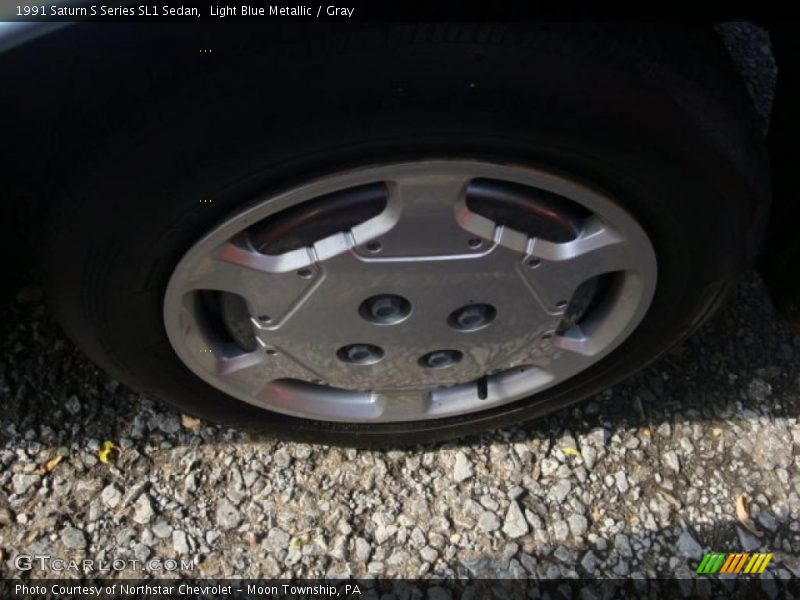 Light Blue Metallic / Gray 1991 Saturn S Series SL1 Sedan