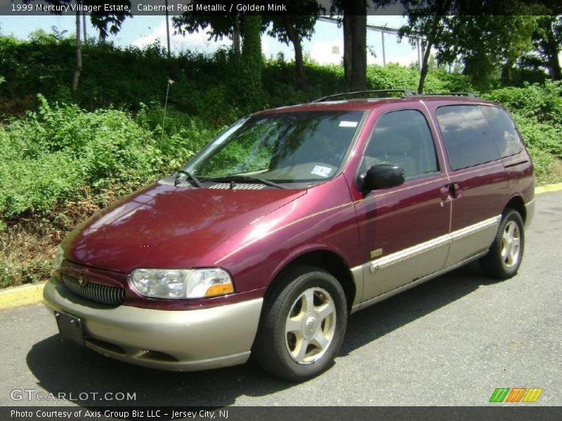 Cabernet Red Metallic / Golden Mink 1999 Mercury Villager Estate