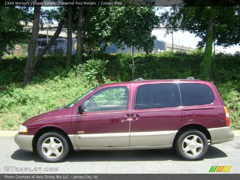 Cabernet Red Metallic / Golden Mink 1999 Mercury Villager Estate