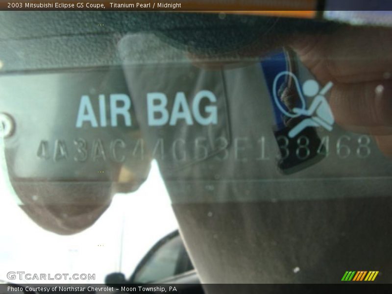 Titanium Pearl / Midnight 2003 Mitsubishi Eclipse GS Coupe