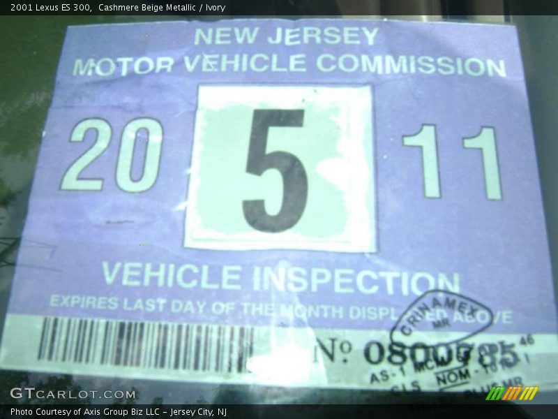 Cashmere Beige Metallic / Ivory 2001 Lexus ES 300