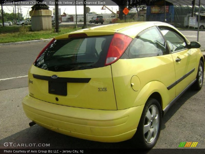 Egg Yolk Yellow / Dark Charcoal Black 2001 Ford Focus ZX3 Coupe