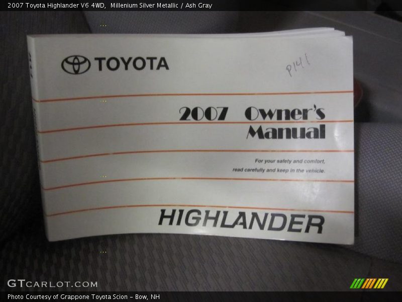 Millenium Silver Metallic / Ash Gray 2007 Toyota Highlander V6 4WD