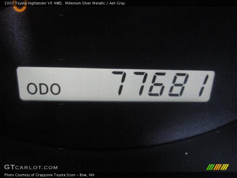 Millenium Silver Metallic / Ash Gray 2007 Toyota Highlander V6 4WD