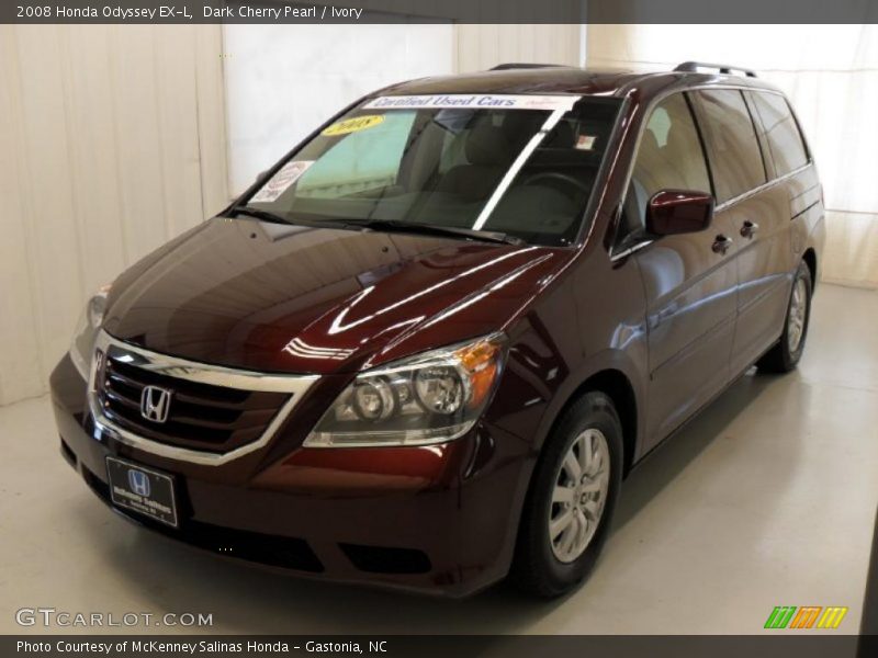 Dark Cherry Pearl / Ivory 2008 Honda Odyssey EX-L