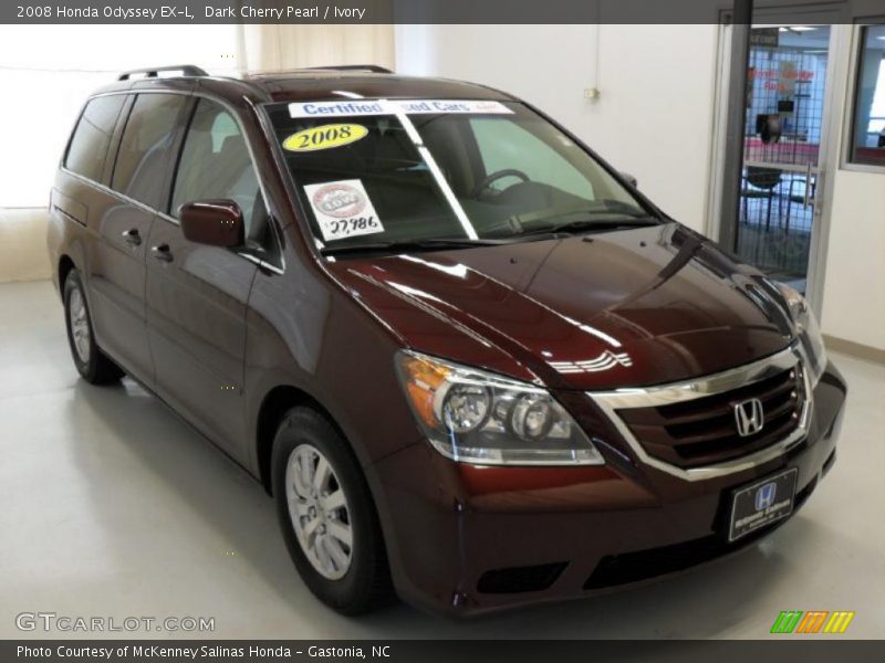 Dark Cherry Pearl / Ivory 2008 Honda Odyssey EX-L