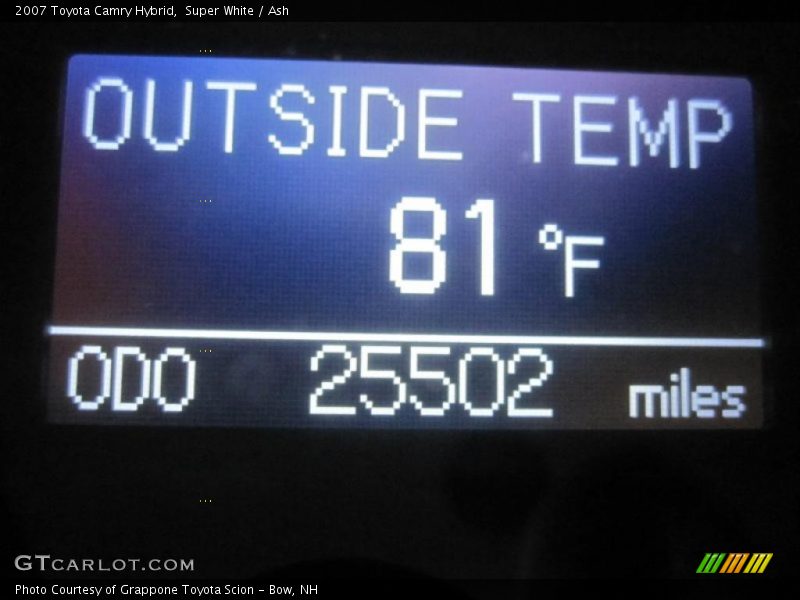 Super White / Ash 2007 Toyota Camry Hybrid