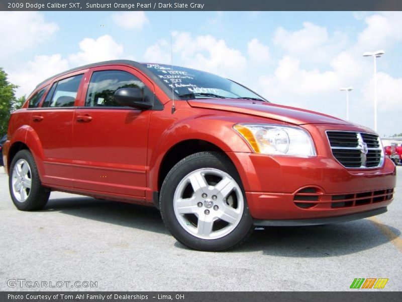 Sunburst Orange Pearl / Dark Slate Gray 2009 Dodge Caliber SXT