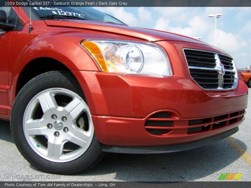 Sunburst Orange Pearl / Dark Slate Gray 2009 Dodge Caliber SXT