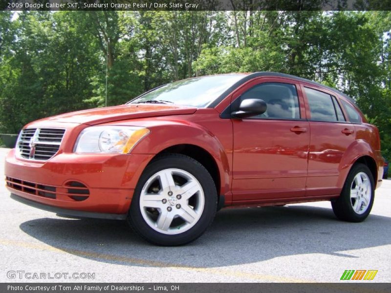 Sunburst Orange Pearl / Dark Slate Gray 2009 Dodge Caliber SXT
