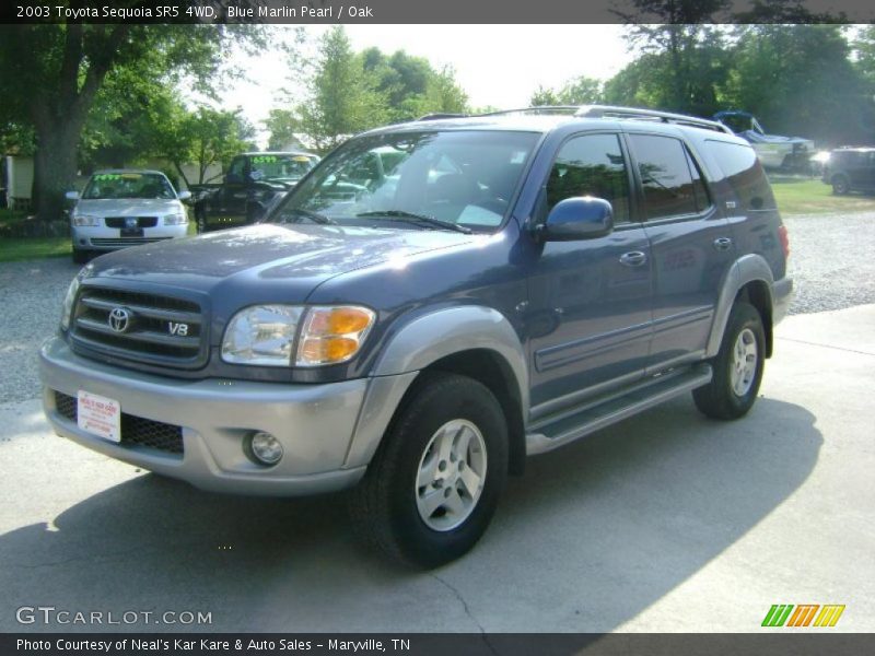 Blue Marlin Pearl / Oak 2003 Toyota Sequoia SR5 4WD