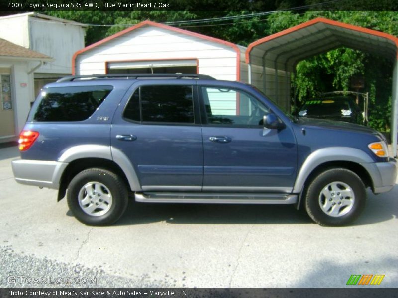 Blue Marlin Pearl / Oak 2003 Toyota Sequoia SR5 4WD