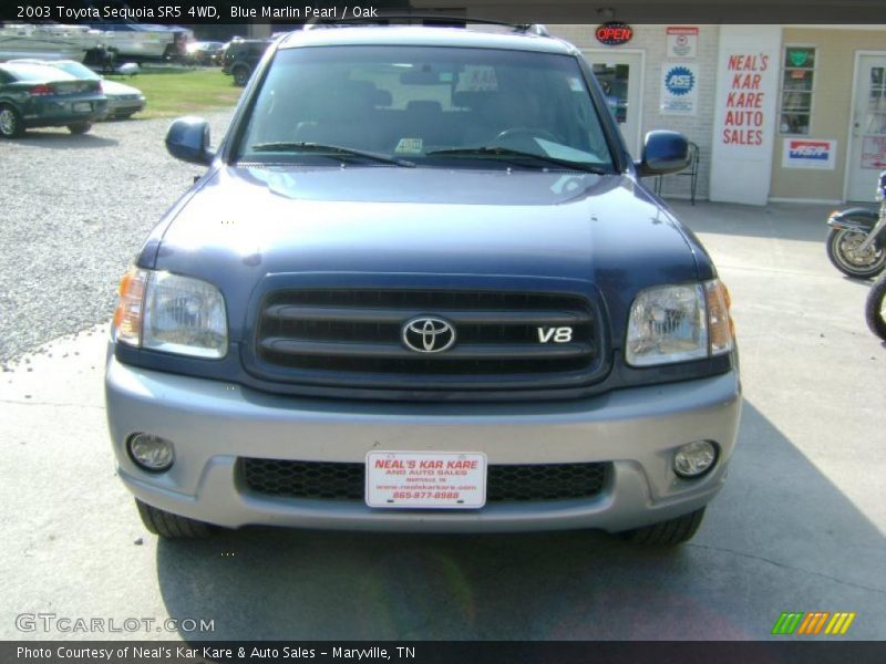Blue Marlin Pearl / Oak 2003 Toyota Sequoia SR5 4WD