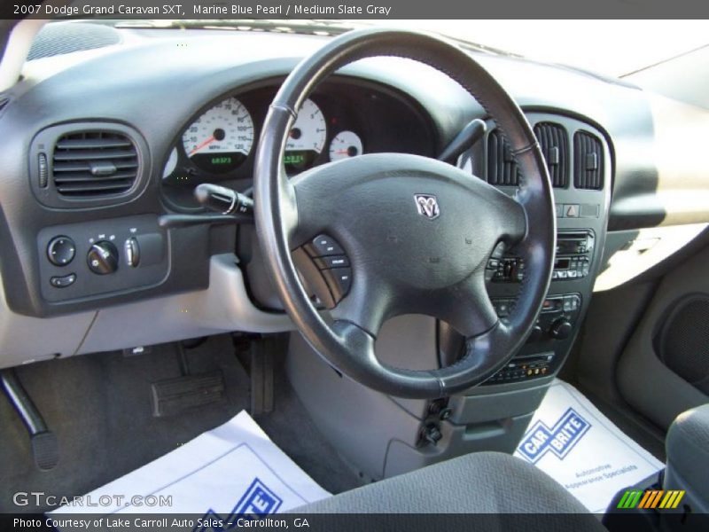 Marine Blue Pearl / Medium Slate Gray 2007 Dodge Grand Caravan SXT