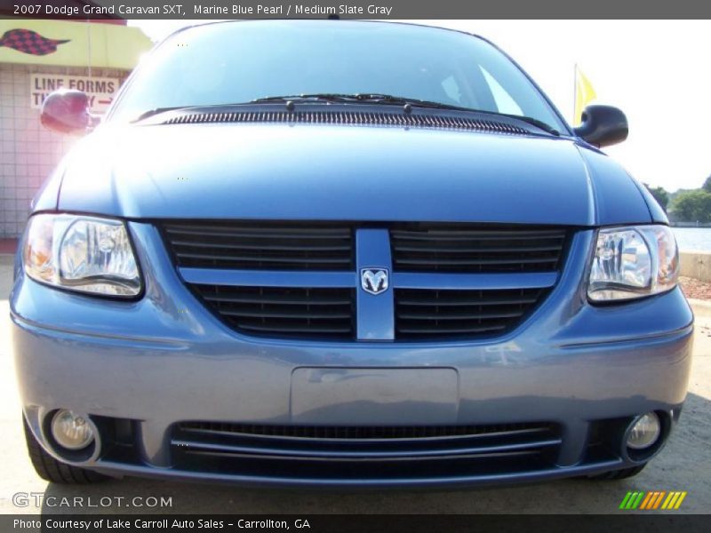 Marine Blue Pearl / Medium Slate Gray 2007 Dodge Grand Caravan SXT