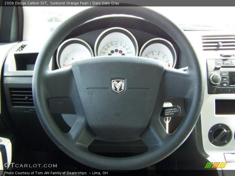 Sunburst Orange Pearl / Dark Slate Gray 2009 Dodge Caliber SXT