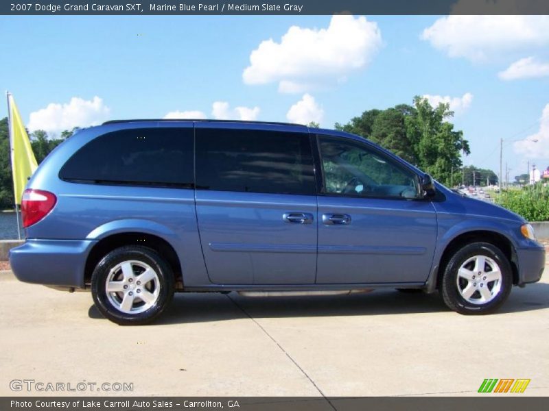 Marine Blue Pearl / Medium Slate Gray 2007 Dodge Grand Caravan SXT