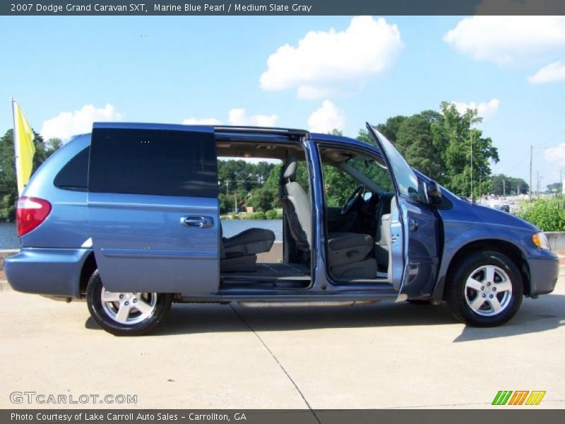 Marine Blue Pearl / Medium Slate Gray 2007 Dodge Grand Caravan SXT