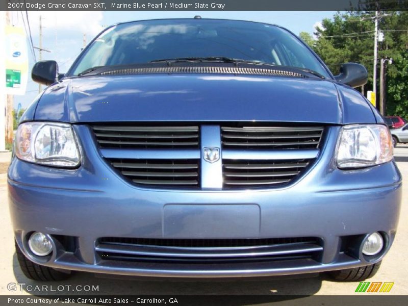 Marine Blue Pearl / Medium Slate Gray 2007 Dodge Grand Caravan SXT