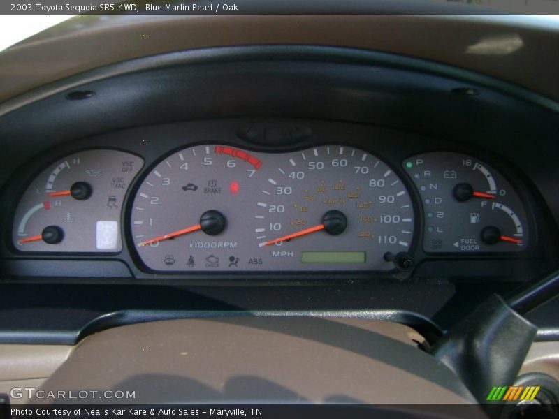 Blue Marlin Pearl / Oak 2003 Toyota Sequoia SR5 4WD