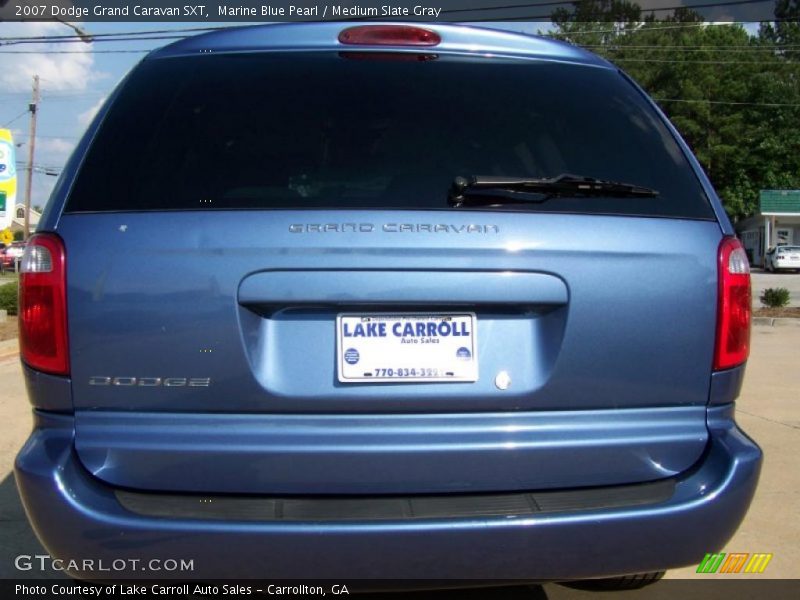 Marine Blue Pearl / Medium Slate Gray 2007 Dodge Grand Caravan SXT