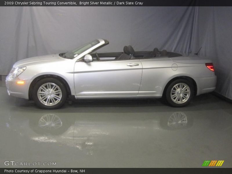 Bright Silver Metallic / Dark Slate Gray 2009 Chrysler Sebring Touring Convertible