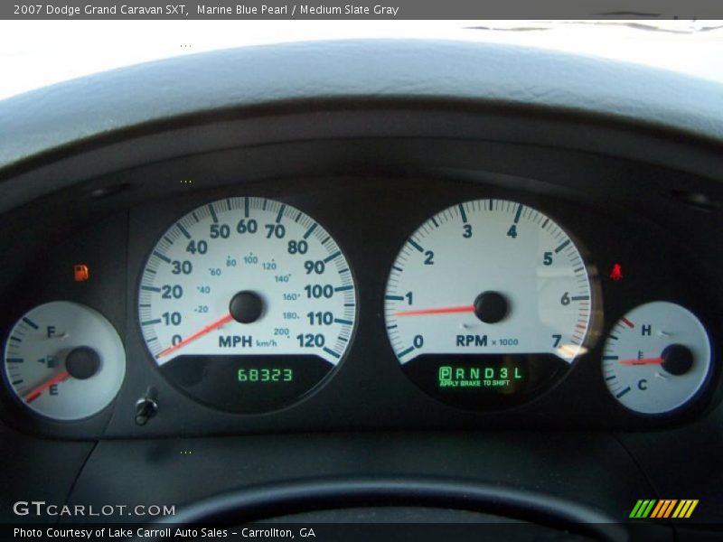 Marine Blue Pearl / Medium Slate Gray 2007 Dodge Grand Caravan SXT