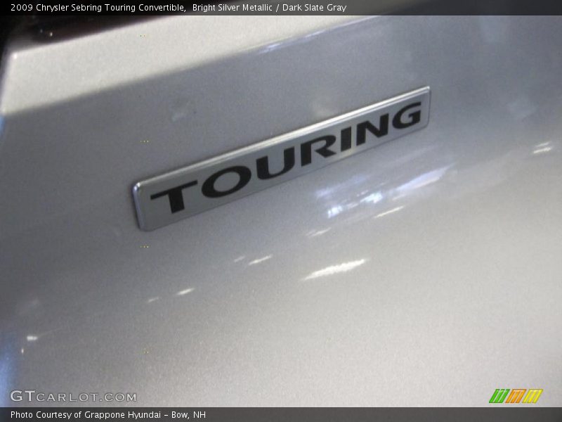 Bright Silver Metallic / Dark Slate Gray 2009 Chrysler Sebring Touring Convertible