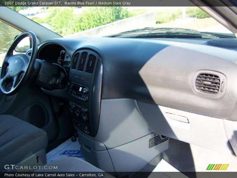 Marine Blue Pearl / Medium Slate Gray 2007 Dodge Grand Caravan SXT
