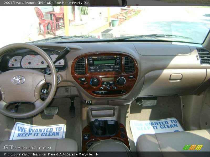Blue Marlin Pearl / Oak 2003 Toyota Sequoia SR5 4WD