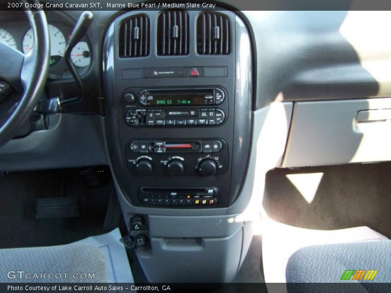 Marine Blue Pearl / Medium Slate Gray 2007 Dodge Grand Caravan SXT