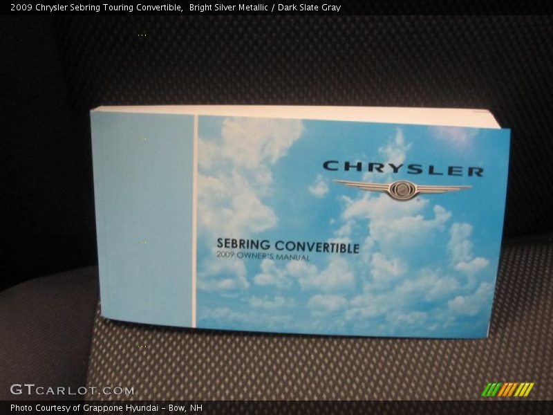 Bright Silver Metallic / Dark Slate Gray 2009 Chrysler Sebring Touring Convertible
