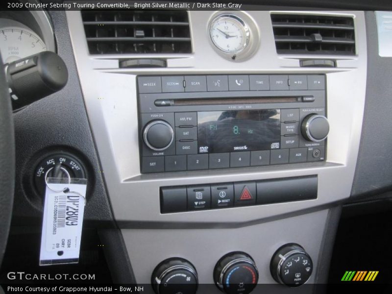 Bright Silver Metallic / Dark Slate Gray 2009 Chrysler Sebring Touring Convertible