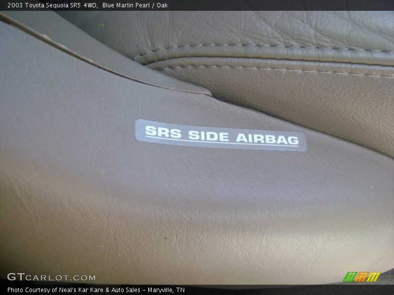 Blue Marlin Pearl / Oak 2003 Toyota Sequoia SR5 4WD