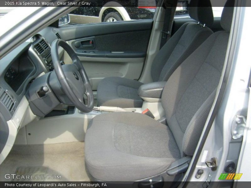 Clear Silver / Gray 2005 Kia Spectra 5 Wagon