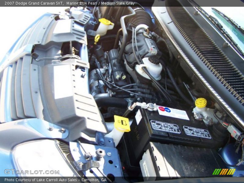 Marine Blue Pearl / Medium Slate Gray 2007 Dodge Grand Caravan SXT