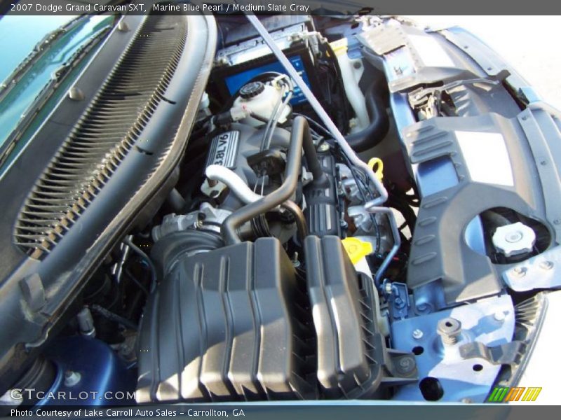 Marine Blue Pearl / Medium Slate Gray 2007 Dodge Grand Caravan SXT