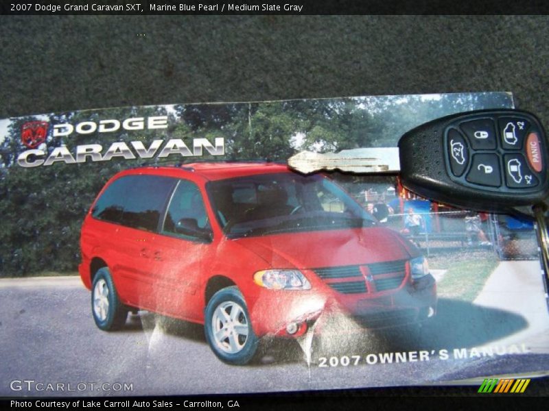 Marine Blue Pearl / Medium Slate Gray 2007 Dodge Grand Caravan SXT