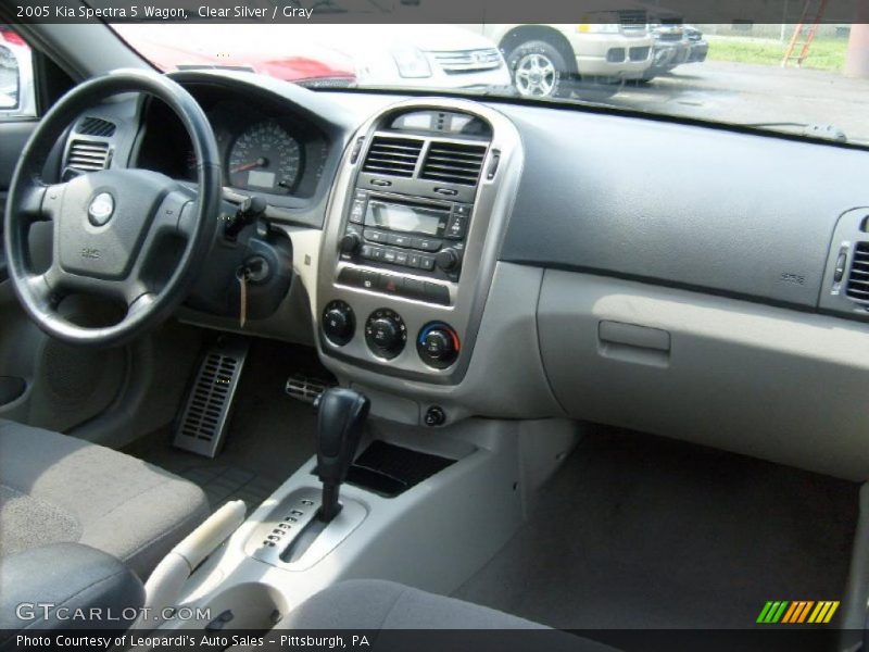 Clear Silver / Gray 2005 Kia Spectra 5 Wagon