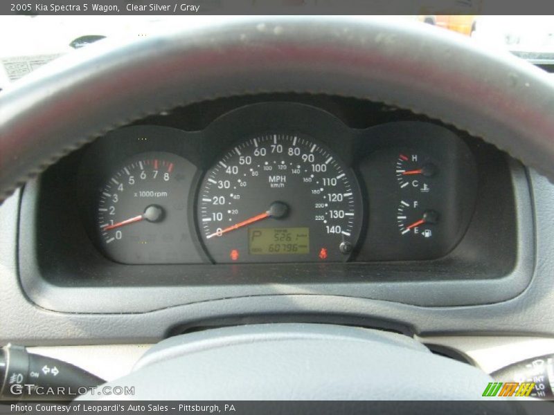Clear Silver / Gray 2005 Kia Spectra 5 Wagon